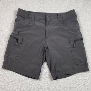 5.11 Tactical Trail Cargo Shorts Men's Size 34 Gray Performance Stretch Hiking